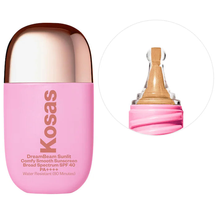 Kosas
DreamBeam Silicone-Free Mineral Sunscreen SPF 40 *bajo pedido*