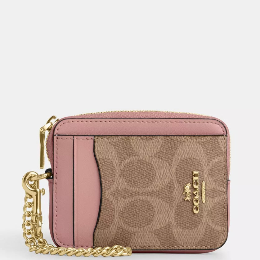 Coach Cartera Zip Card Case *bajo pedido*