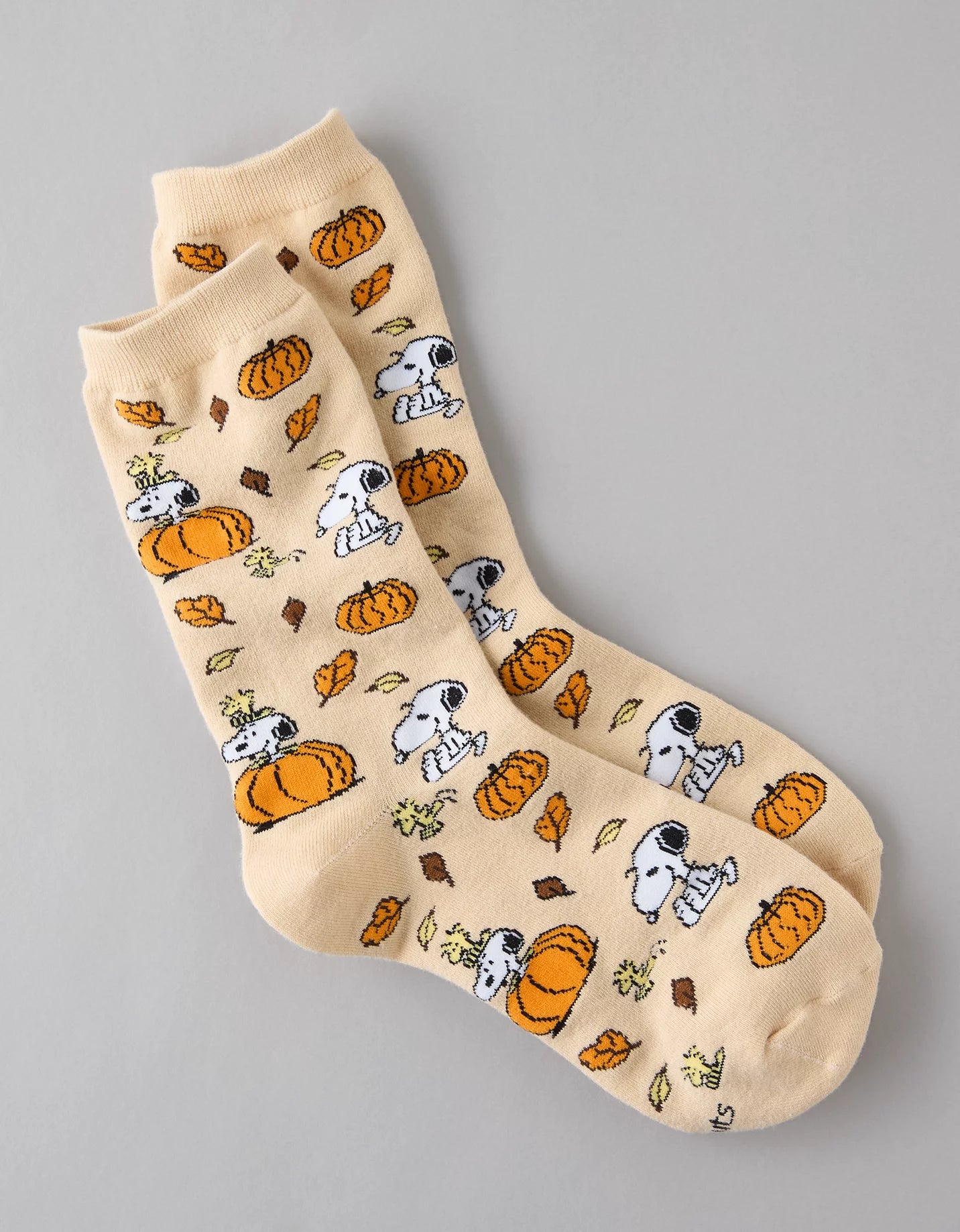 AE Peanuts Fall Pumpkin Crew Socks *en existencia*