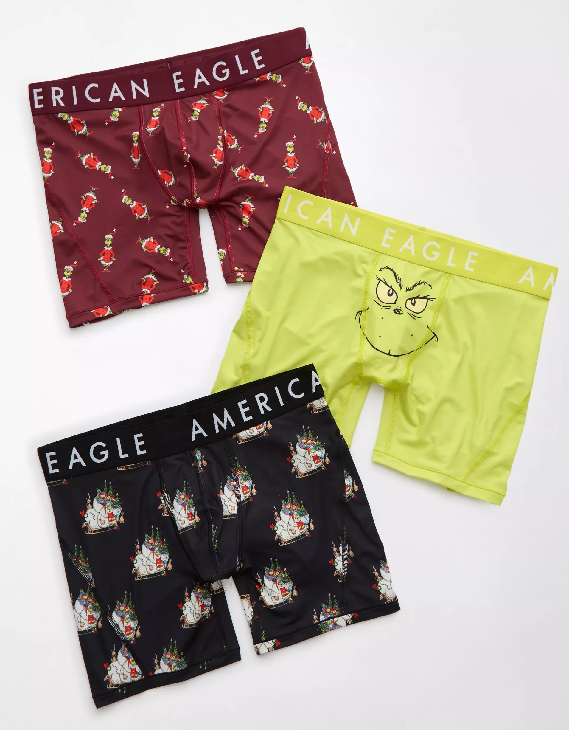 AEO Grinch Men's Holiday Boxer3-Pack *bajo pedido*