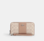 Coach Cartera Long Zip Around en Signature Canvas *bajo pedido*