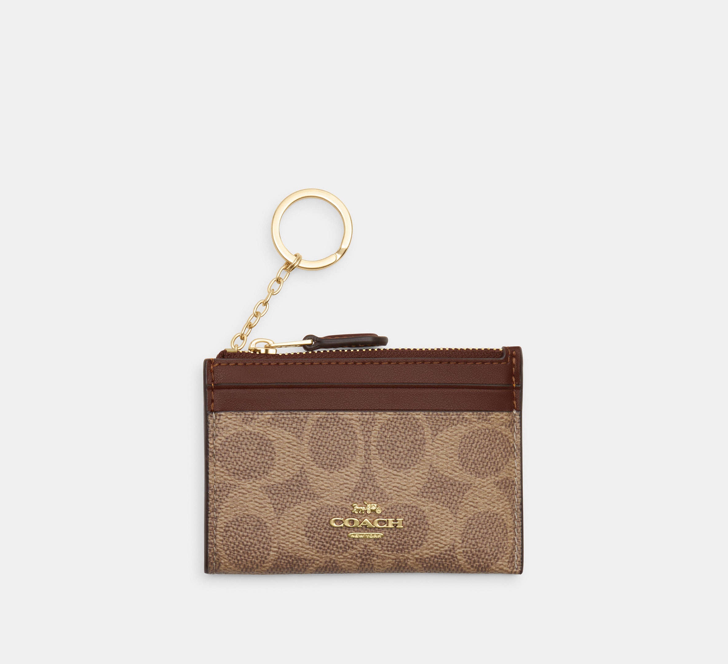 Coach Cartera Mini Skinny Id Case en Signature Canvas *bajo pedido*