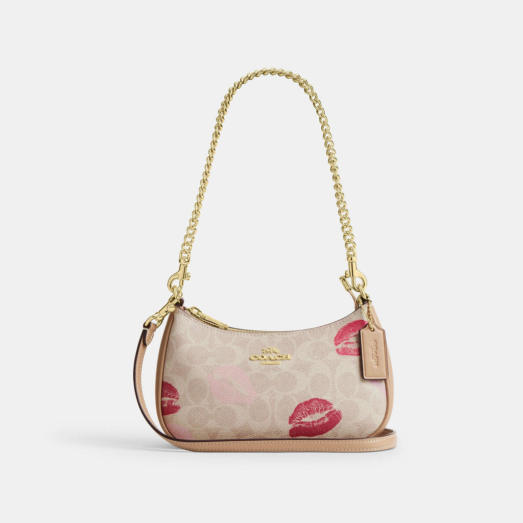 Coach Bolsa Teri Shoulder Mini Lip Print *bajo pedido*