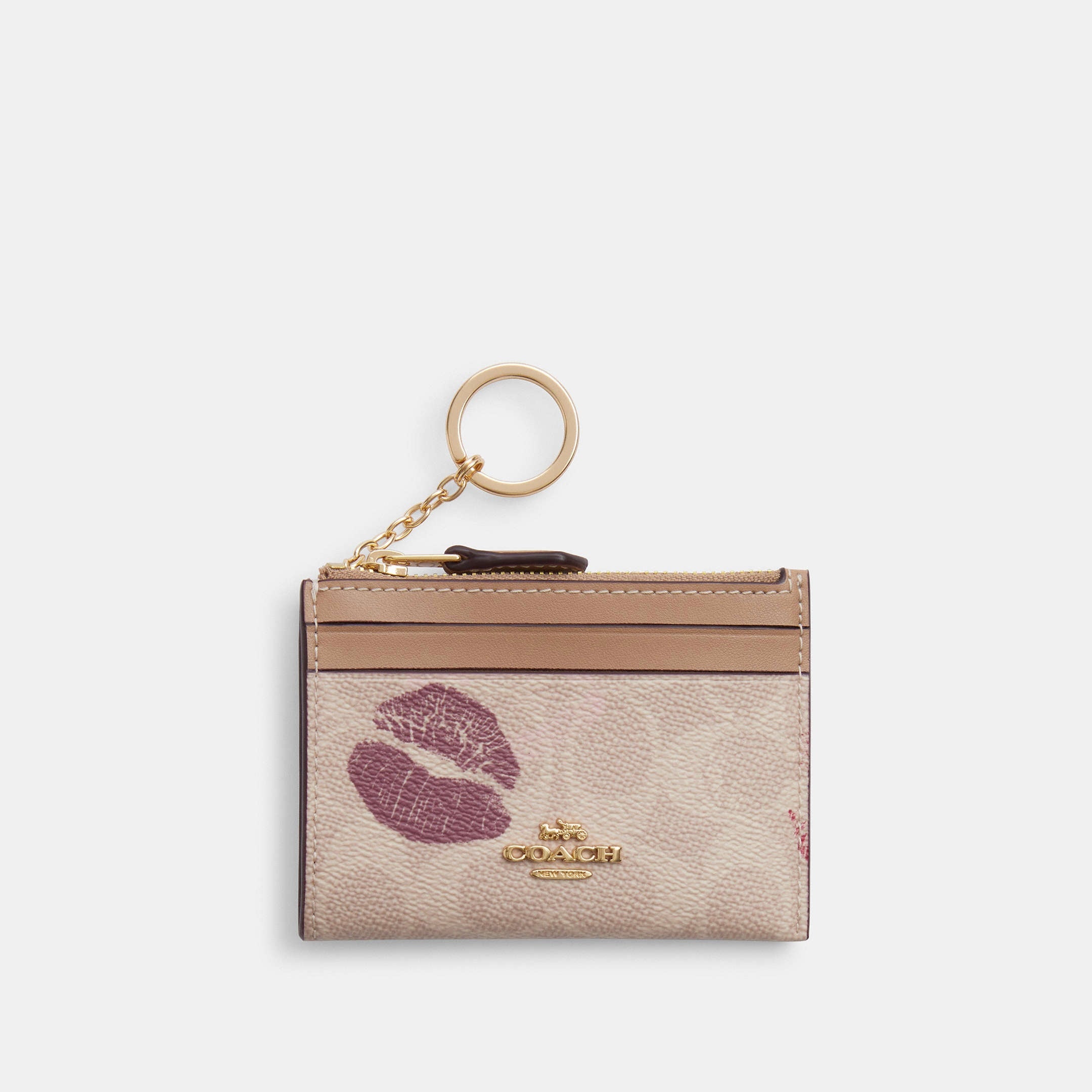 Coach Cartera Mini Skinny Id Case en Signature Canvas *bajo pedido*