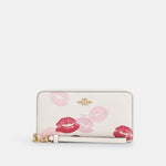 Coach Cartera Long Zip Around en Signature Canvas *bajo pedido*