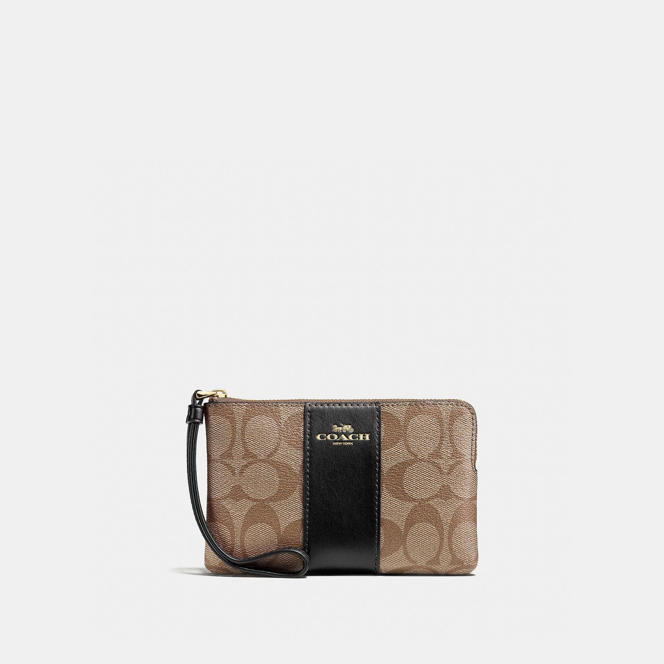 Coach Cartera  Wristlet en Signature Canvas *bajo pedido*