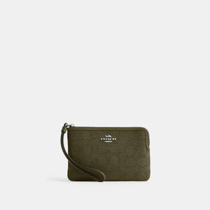 Coach Cartera  Wristlet en Signature Canvas *bajo pedido*