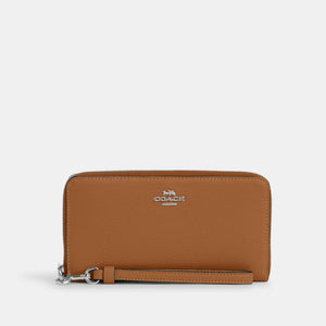 Coach Cartera Zip Around Wristlet Grande *bajo pedido*