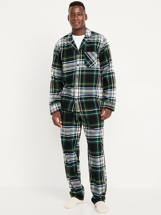 OLD NAVY PJ Set Hombre Green Plaid *bajo pedido*