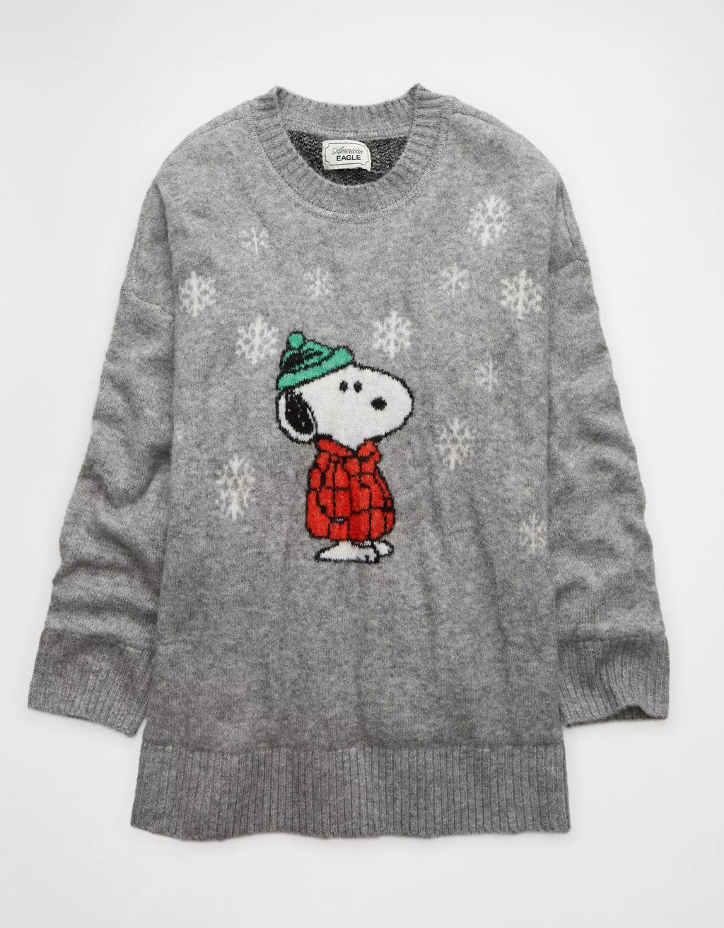 AE Whoa So Soft Oversized Snoopy Holiday Sweater *bajo pedido*