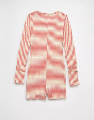 AE Peanuts Striped Plush Romper *bajo pedido*