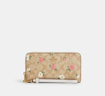 Coach Cartera Long Zip Around en Signature Canvas *bajo pedido*