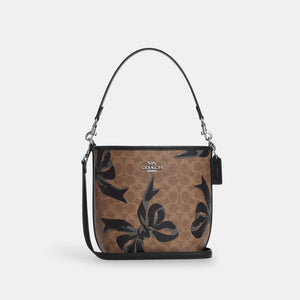 Coach Bolsa City Bucket Signature Canvas Print Moño *bajo pedido*