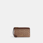 Coach Cartera Doble Zipper Signature Canvas *bajo pedido*