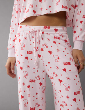 AE Snoopy Valentine's Day Plush Pants PJ Set *bajo pedido*