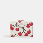 Coach Cartera Medium Corner Zip Print Cherry *bajo pedido*