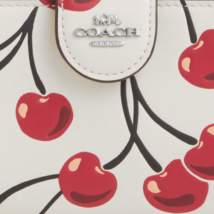 Coach Cartera Medium Corner Zip Print Cherry *bajo pedido*