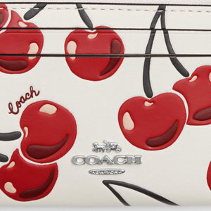 Coach Cartera Mini Skinny ID Case Print Cherry *bajo pedido*