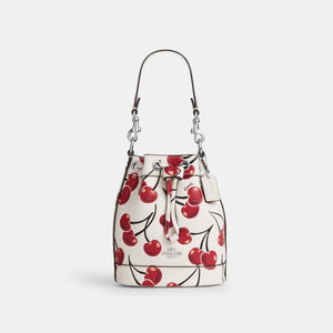 Coach Bolsa Mini Bucket Print Cherry *bajo pedido*