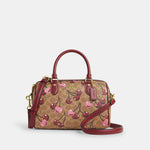 Coach Bolsa Rowan Satchel Print Cherry en Signature Canvas *bajo pedido*