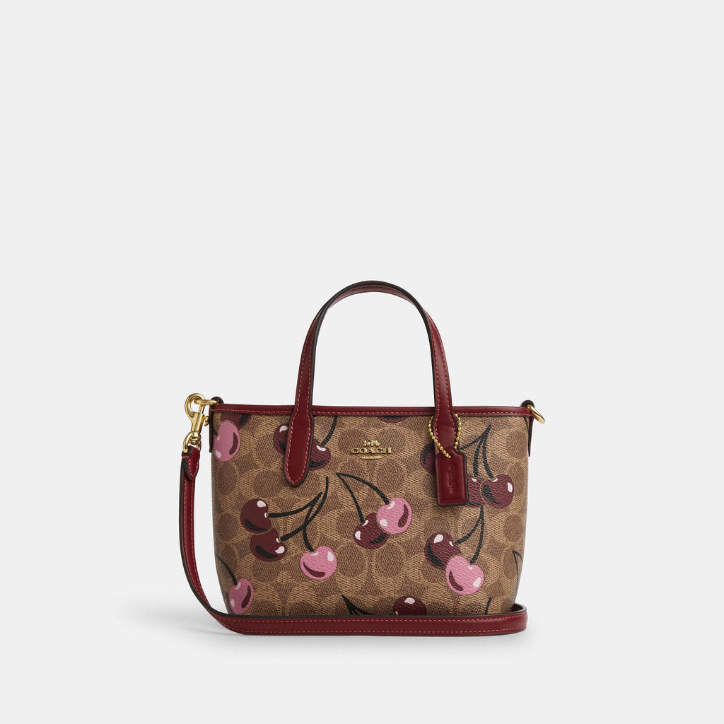 Coach Bolsa City Mini Tote Print Cherry en Signature Canvas *bajo pedido*