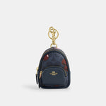 Coach Llavero Mini Court Mochila Cherry Signature Canvas *bajo pedido*