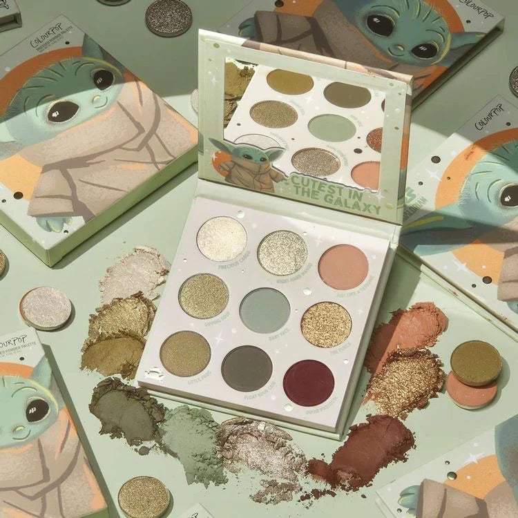 Colourpop x The Mandalorian Baby Yoda Paleta de Sombras